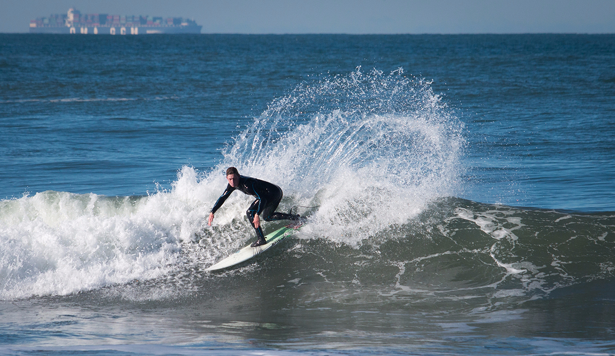 Colin Dwyer guiding incoming shipping vessels. 