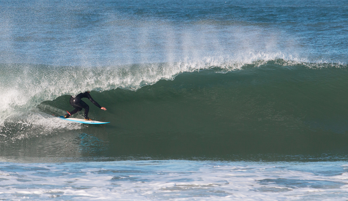 Vody a natural barrel rider. 