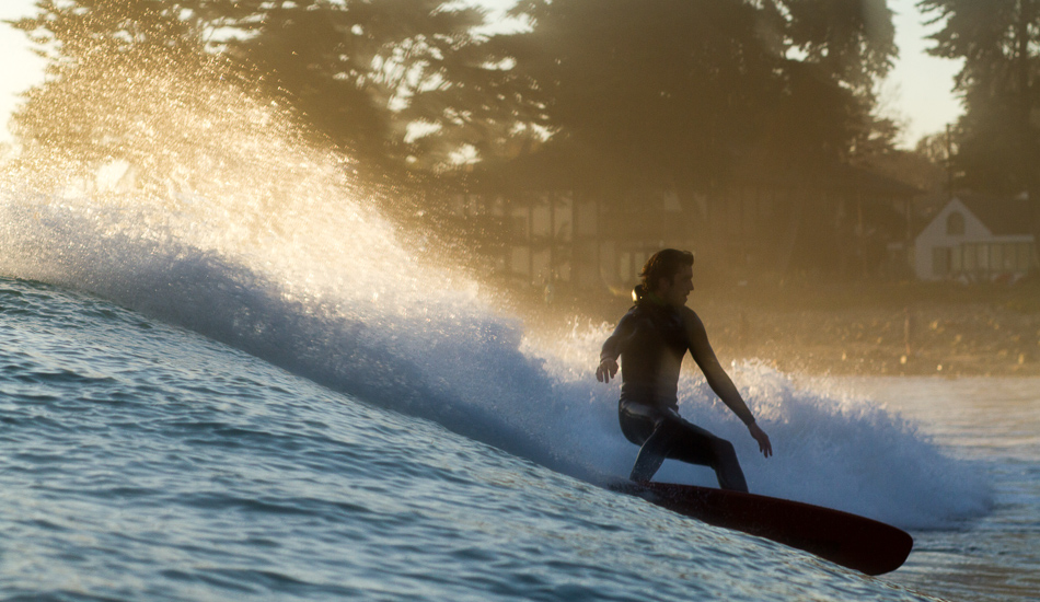 Trevor Gordon surfs more than most people I know, and his casual style is much more precise and connected to the waves\' speed than the average bear. Photo: <a href=\"https://lowtiderising.com\">Aroyan/lowtiderising.com</a>
