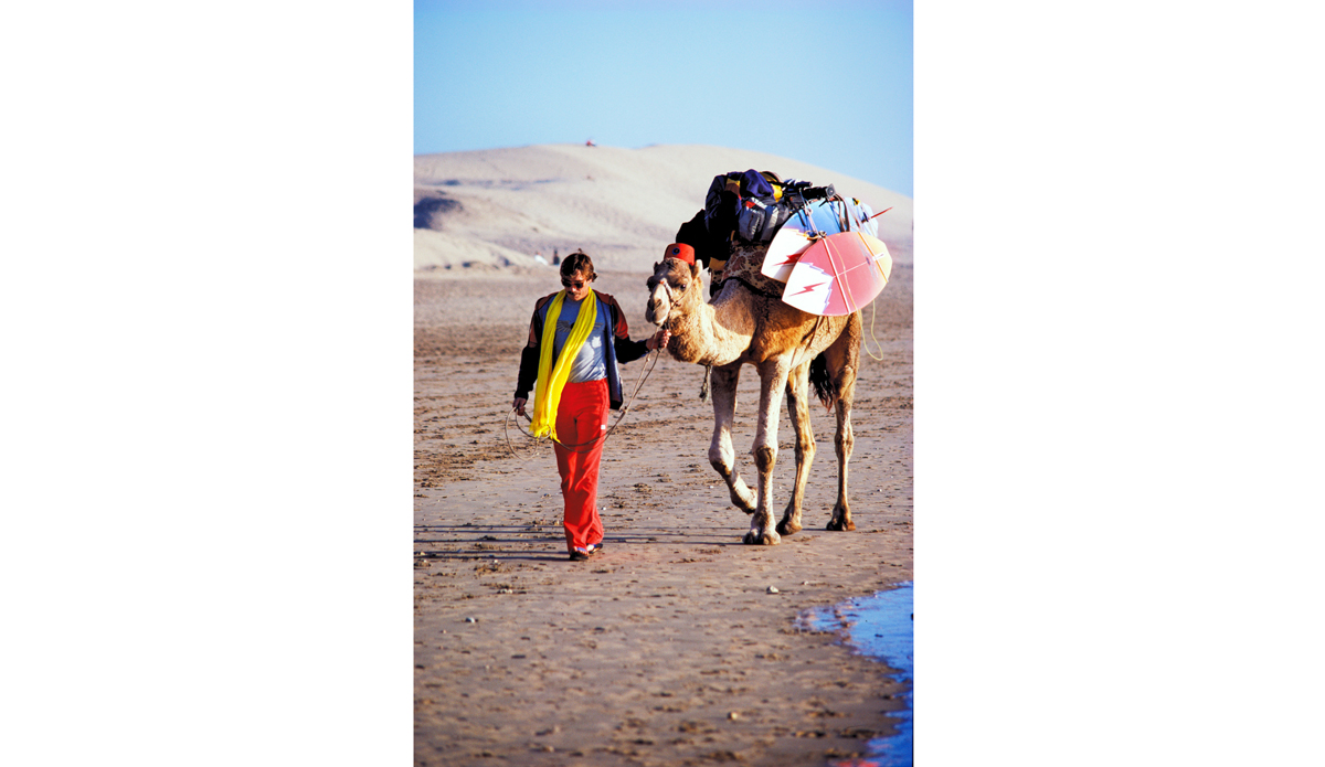 This is part of a seven-week trip to Morocco with Rory and Bruce Valluzzi. The trip ended up being featured in Surfer Magazine and also American Sportsmen’s television program for ABC 1983. Image: <a href=\"https://www.artbrewer.com/\" target=\"_blank\">Brewer</a>