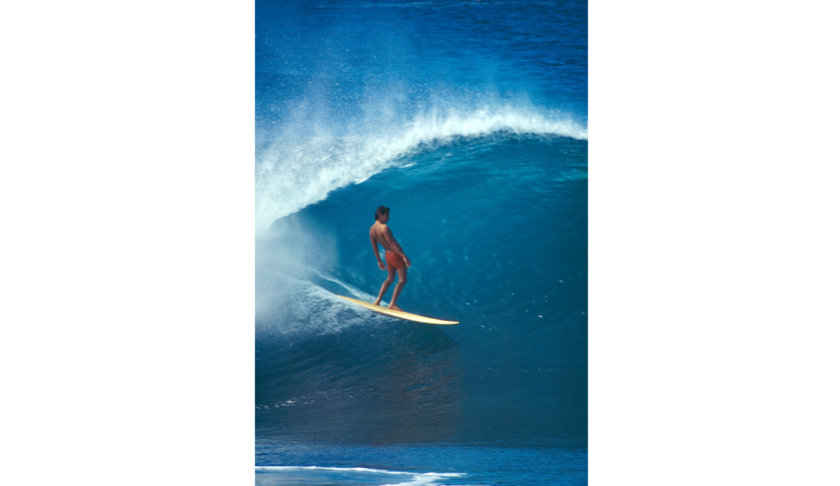 Gerry Lopez Pipeline, North Shore Hawaii, 1973. Image: <a href=\"https://www.artbrewer.com/\" target=\"_blank\">Brewer</a>