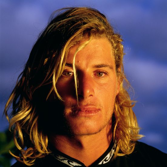 1990. Mark Occhilupo, backyard studio at Lopez\'s Pipe house. Cover of Australia\'s Surfing Life. Photo: <a href=\"https://www.artbrewer.com\" target=_blank>Art Brewer</a>