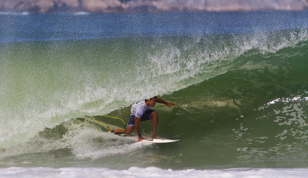 Michel Bourez of Tahiti has won the Billabong Rio Pro defeating Kolohe Andino (USA) in the final by 13.84 to 10.93. Bourez\'s victory today marks his second victory on the ASP World Tour this season after he clinched the victory at the Drug Aware Pro in Margaret River. Photo: <a href=\"https://www.aspworldtour.com/\">ASP | Smorigo</a>