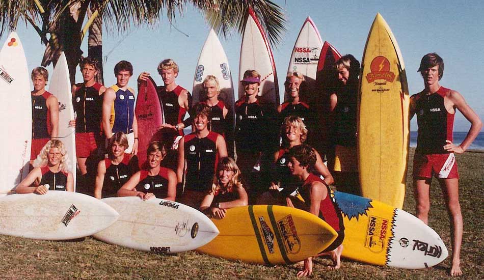 A youthful bunch of NSSA competitors. Can you name them all? Photo <a href=\"https://www.aspworldtour.com\">courtesy of the ASP</a>