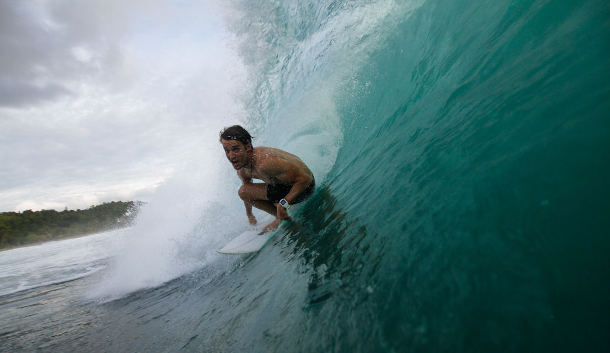 Max tucking in. Photo: Chris Immler