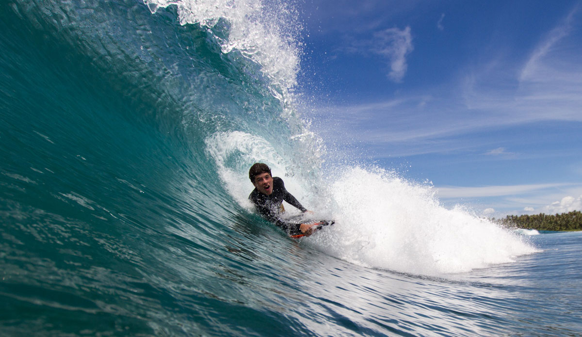 Mitch, covered and happy. Photo: Chris Immler
