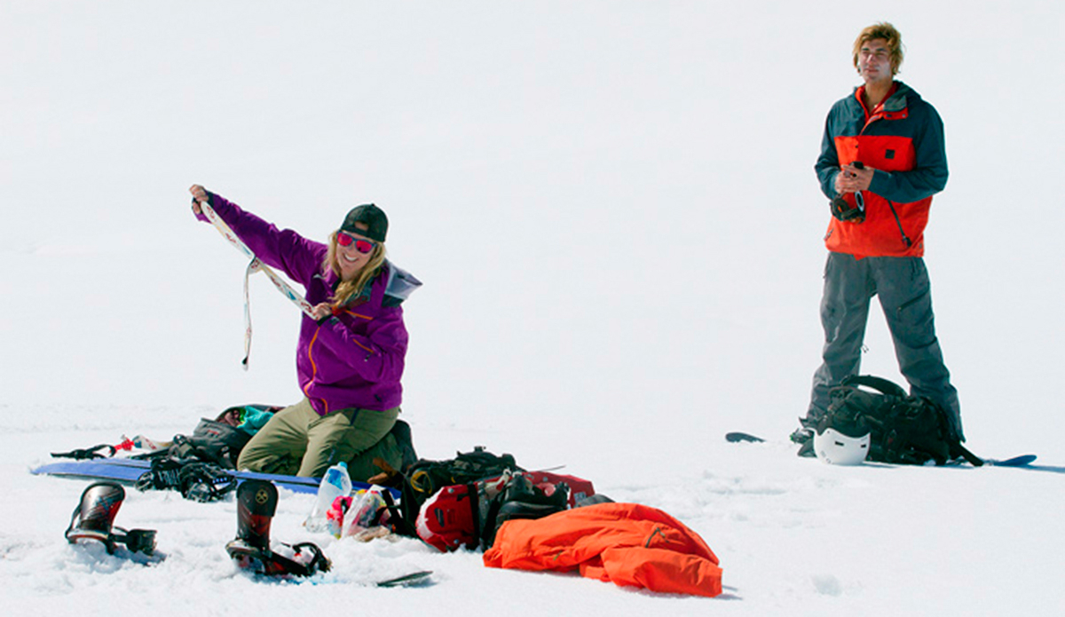 Another splitboard transition. Photo: Craig Brokensha