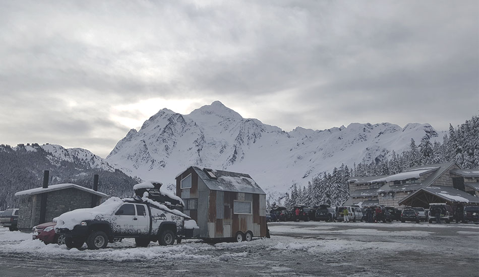 Getting here is important: A tiny home on wheels with one of the best views on Earth.