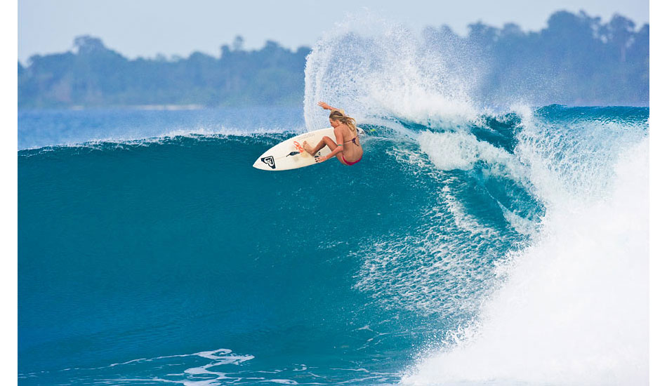 Laura Enever off the lip. Photo courtesy Nike 6.0