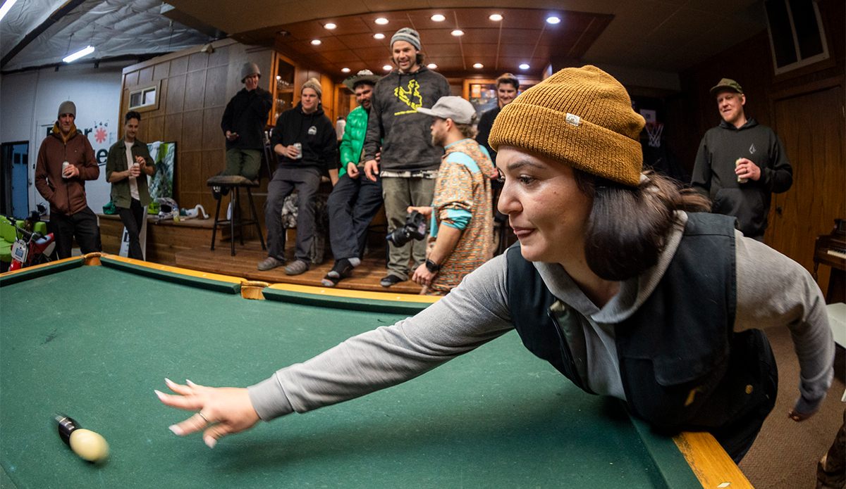 Stick-less pool is best served while beer lodging. 
