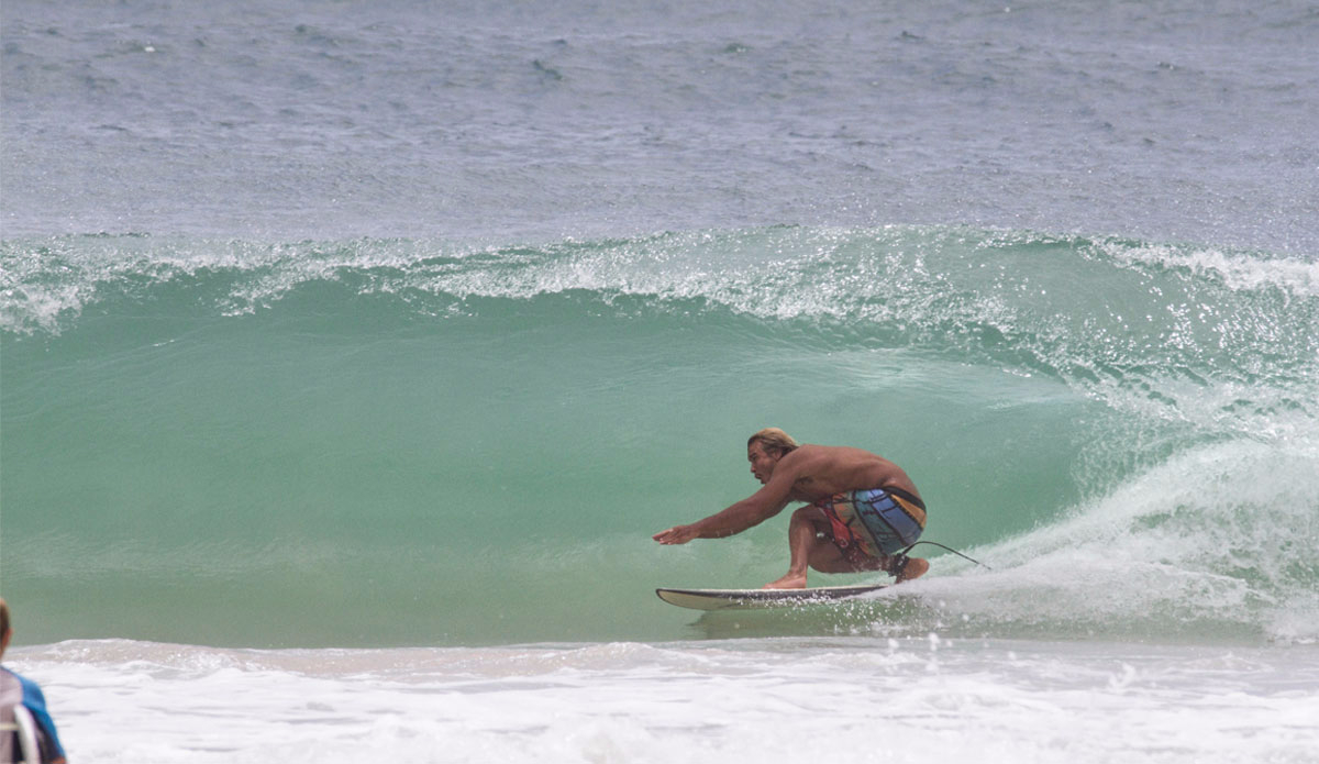Unknown, finding a little tube time. Photo: <a href=\"https://www.narrowpathmedia.com.au/#1\"> Andrew Carruthers</a>