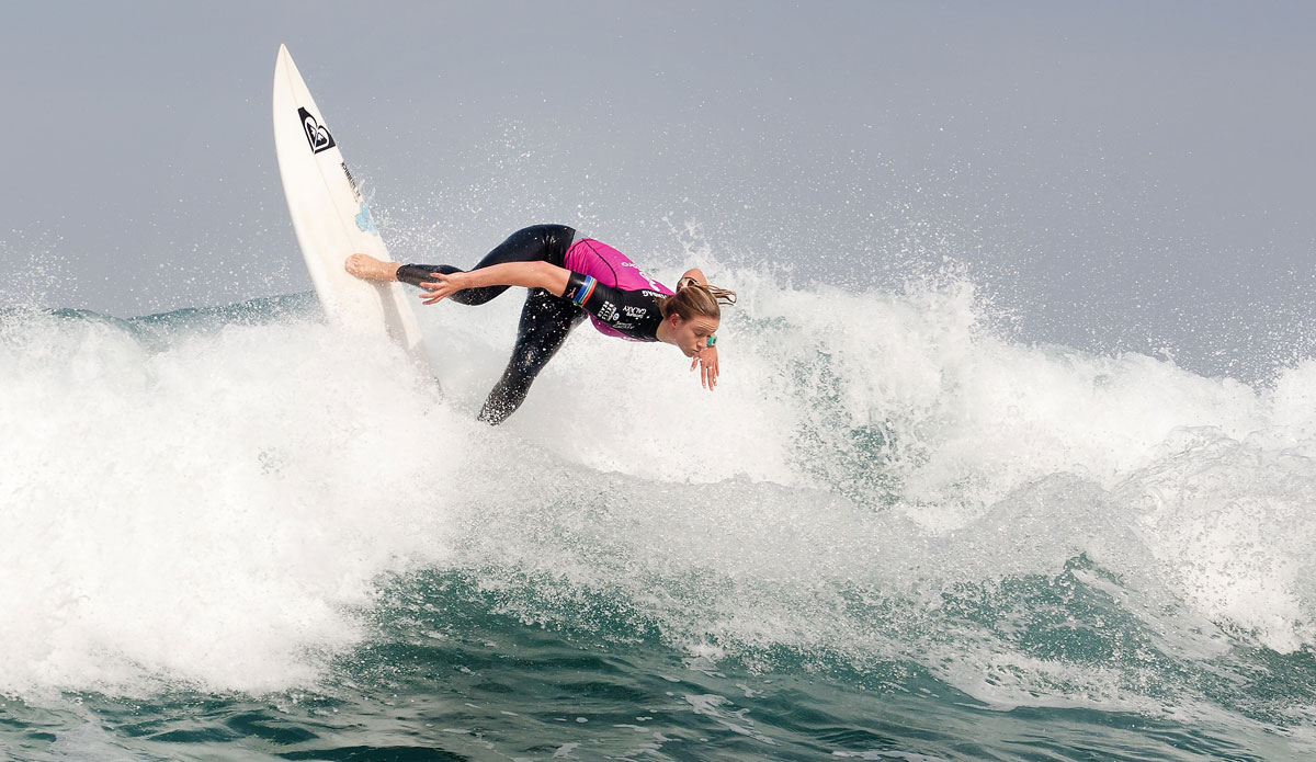 Bianca Buitendag of Victoria Bay, South Africa (pictured), advanced into Round 3 of the Ripcurl Pro Bells Beach, defeating Lakey Peterson (USA) and Paige Hareb (NZL) in Round 1 at Rincon, Bells Beach. Photo: <a href=\"https://www.aspworldtour.com/\">Cestari/ASP</a>
