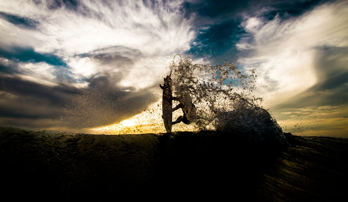Here\'s Clay Pollioni airing into the sunset. Light wasn\'t this bad. I just turned my shutter speed up to underexpose the shot. Photo: <a href=\"https://bencurriephoto.zenfolio.com/\">Ben Currie</a>