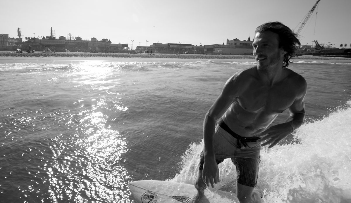 Here\'s Clay Pollioni on my second day of shooting. Clay\'s expression here exemplifies how much he loves surfing and shooting. Photo: <a href=\"https://bencurriephoto.zenfolio.com/\">Ben Currie</a>