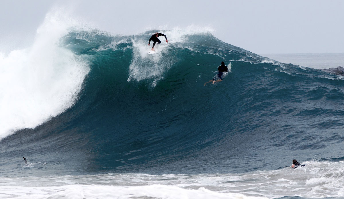 It’s pretty common to get hung-up in a heavy lip. Spencer Pirdy’s made an art of airdropping from these. Photo: <a href=\"https://www.driftwoodfoto.com/\">Benjamin Ginsberg</a>