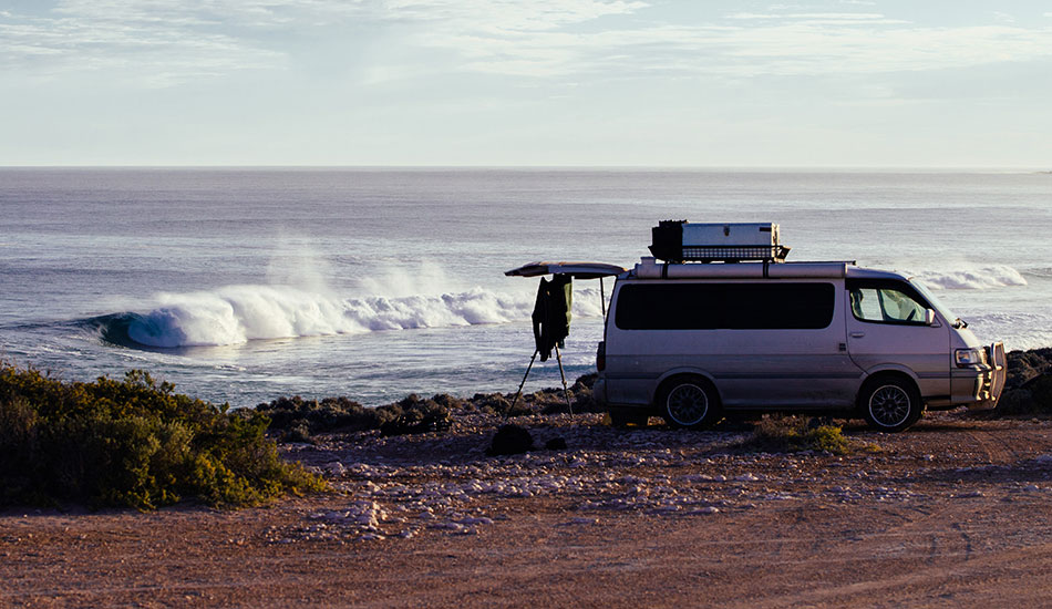 A now well documented wave and my good friend Jimmy’s van. He is spending 2013 traveling Australia and awakening to views like this. Photo: <a href=\"https://www.benleephoto.com.au/home/\">Ben Lee</a>
