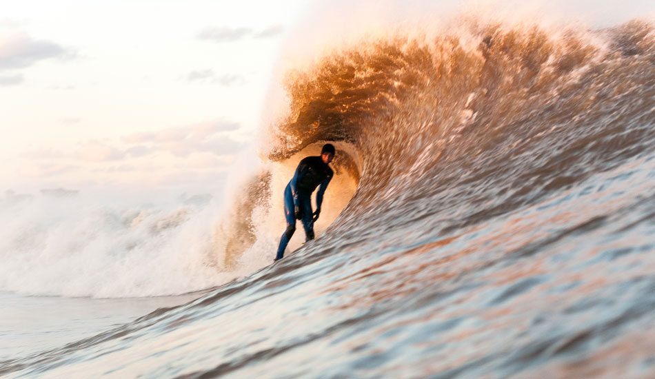 Oh look, It\'s Brett, standing tall in yet another barrel. Photo: <a href=\"https://bennycrum.tumblr.com/\" target=_blank>Benny Crum</a>
