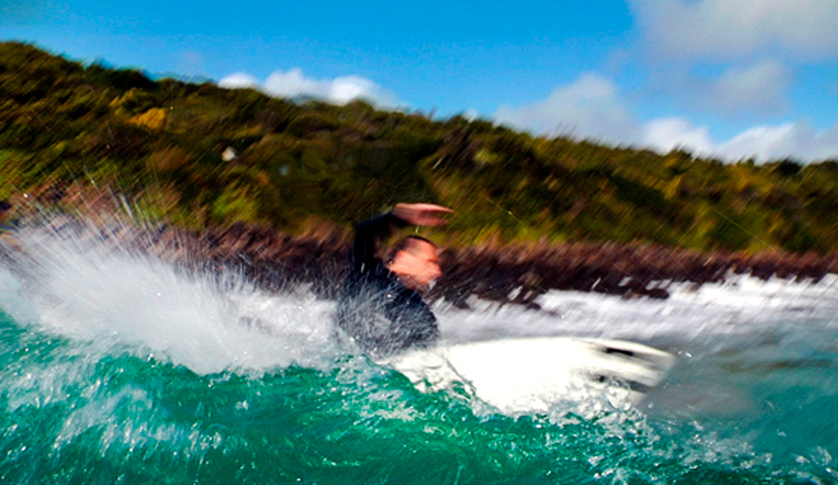 Adam Robertson speeding through turn number two of eight on the long right point. Photo: <a href=\"https://mattkleiner.4ormat.com/\">Matt Kleiner</a>