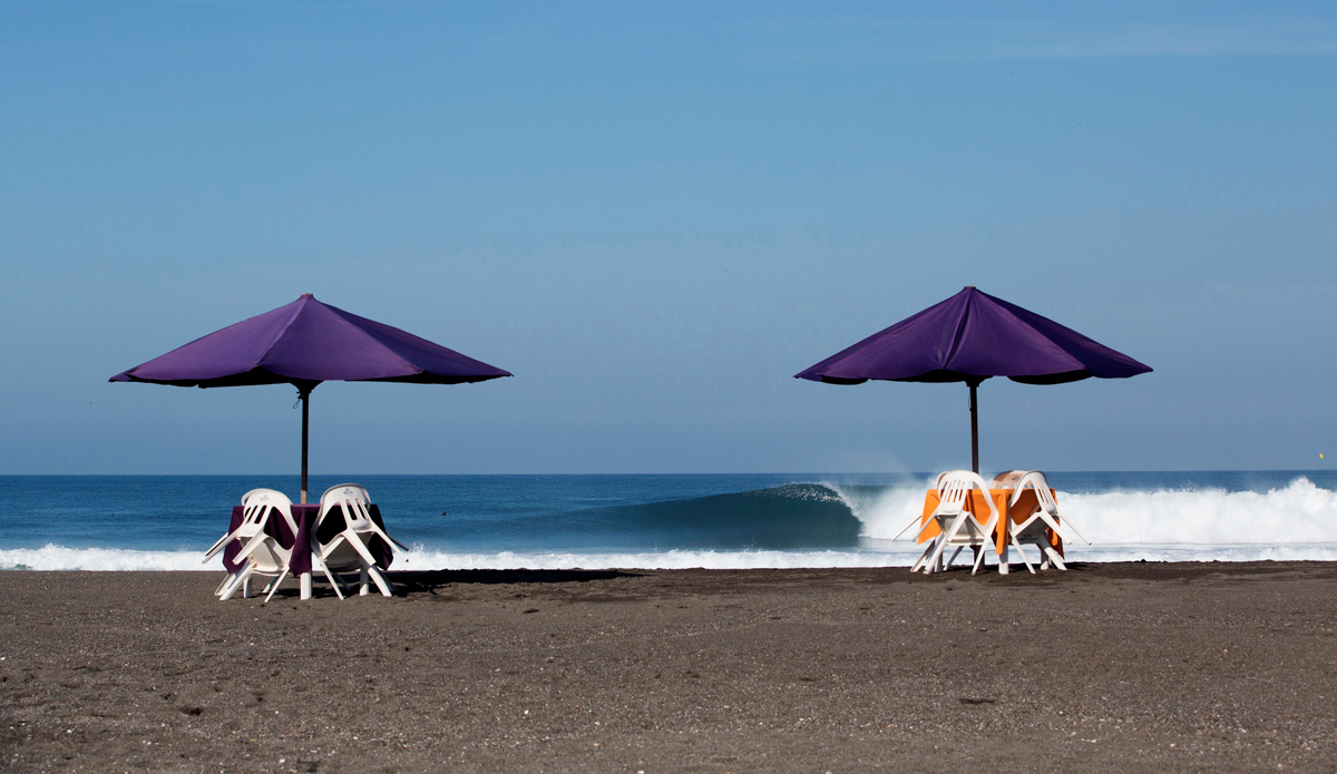 Ten days after waiting for the sun to poke its head out. I had arrived on Mexico’s Pacific Coast two days after a hurricane had sent an XL swell and flooded the majority of the coastal village. This led to the weather being pretty unsettled for the following week. And for some reason the sun seemed to be covered by a thick blanket of cloud every morning when the wind was blowing offshore. We had delayed our exit a few days hoping that one morning would be clear. I took this photo the morning of the day we left—no clouds anywhere to be seen and super fun 2- to 4-foot peaks were rolling through a lonely lineup. Photo: <a href=\"https://www.nickwhitephoto.com/\">Nick White</a>