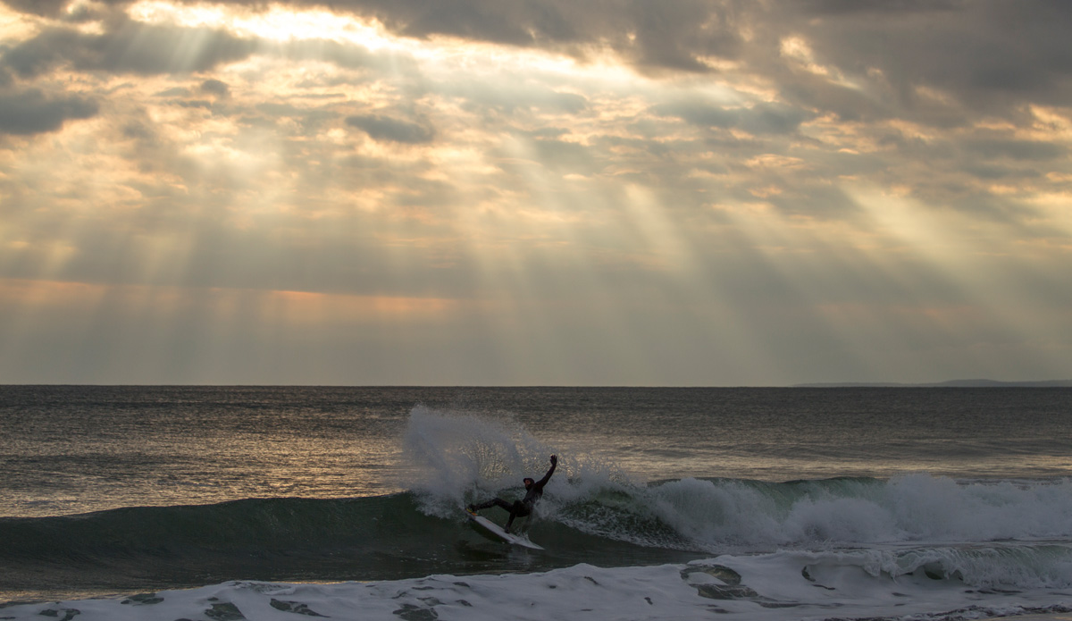 Tyler McGill finding that morning light. Photo: <a href=\"https://www.bryannicholson.com/\">Bryan Nicholson</a> 