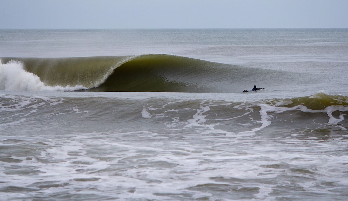 Here\'s a photo from February 28, 2013 of my good friend Mike Best caught staring into one of the best formed waves I\'ve ever seen here in New Jersey to date. Photo: <a href=\"https://bencurriephoto.zenfolio.com/\">Ben Currie</a>