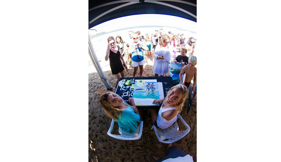 Bethany Hamilton and Alana Blanchard signed autographs for all the fans who came out. Photo:<a href=\"https://www.brycejohnson.com/\" target=_blank>Bryce Johnson.</a> 