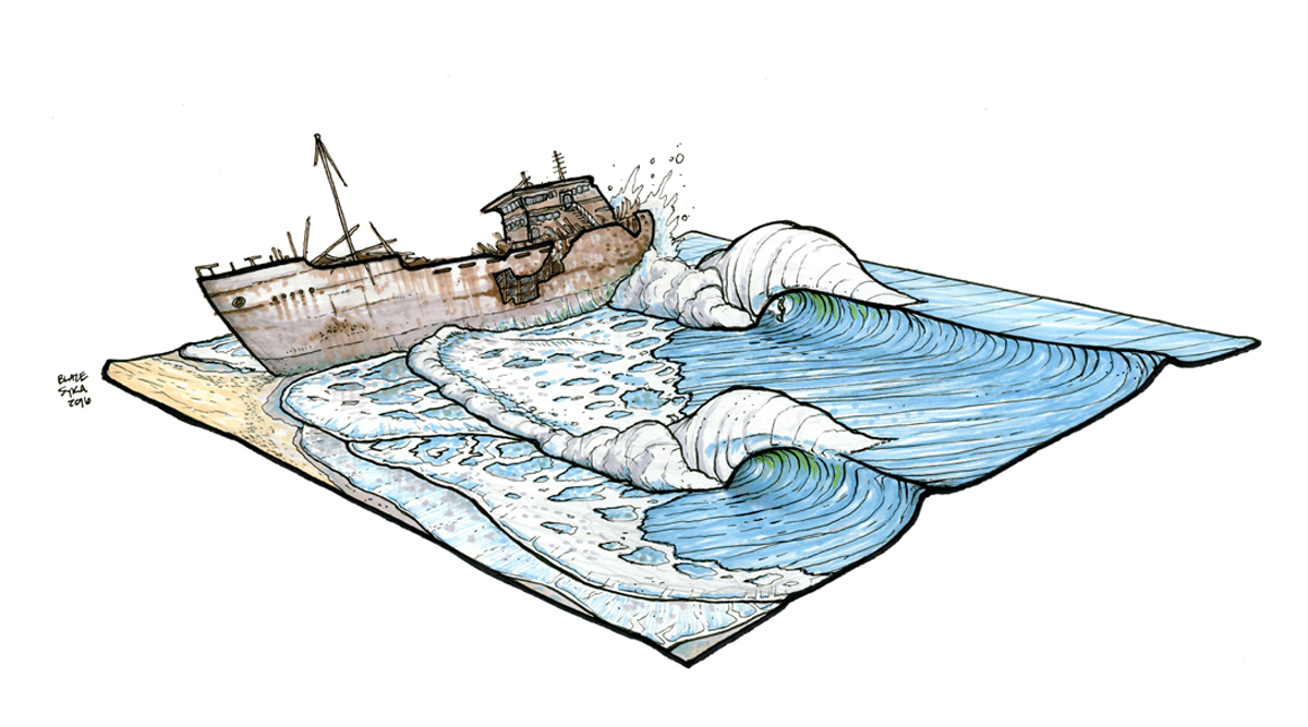 Shipwrecks. Illustration: Blaze Syka