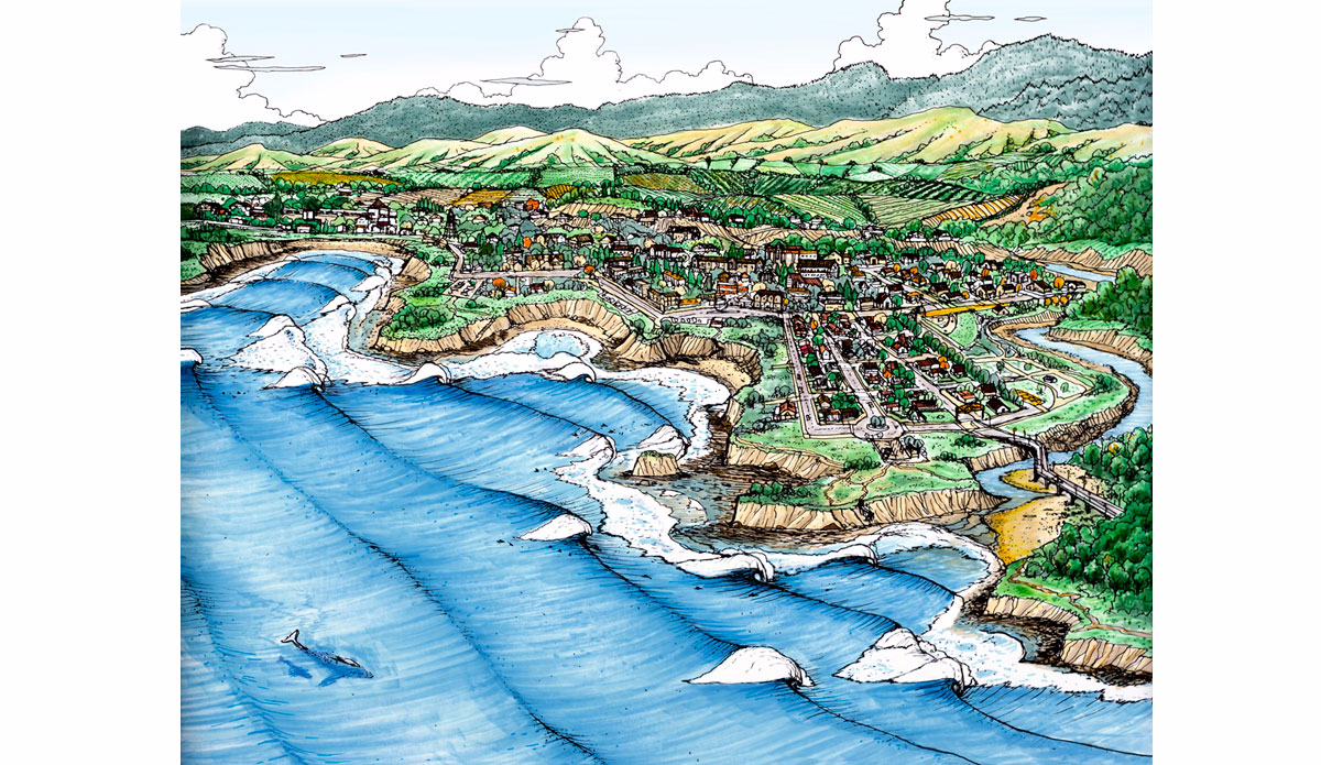 California Town. Illustration: <a href=\"https://www.blazesyka.com\">Blaze Syka</a>