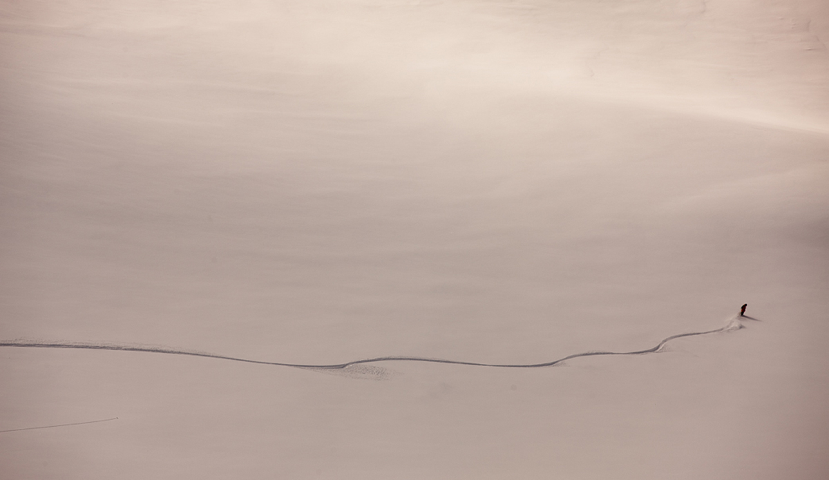 Some of the mountain runs are four to five thousand vertical feet…you can definitely use a mellow powder field in the middle to cool down the legs! Rider: Frederik Kalbermatten Photo: <a href=\"https://deanblottogray.com/\">Blotto</a>