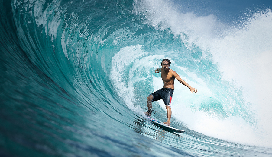 Tonjo Darmaputra, a dynamic surfer who looks forward to a dynamic future as his Padma Boardriders club evolves into a force for community well being. 