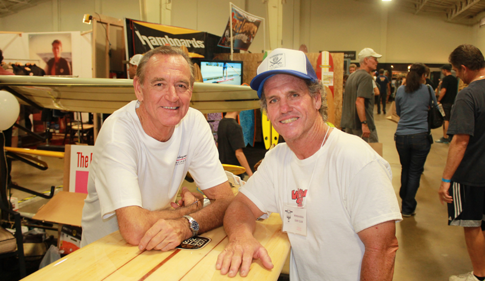 Robert August and the man who taught him to shape, John from the Windansea Surf Club. Photo: Green