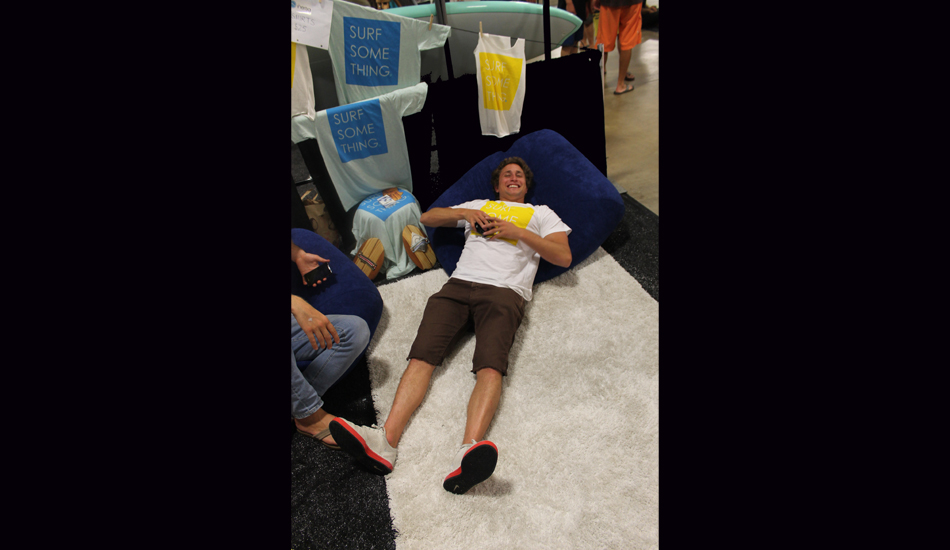 The Inertia founder, Zach Weisberg happily taking a break after one crazy long day. Photo: Green