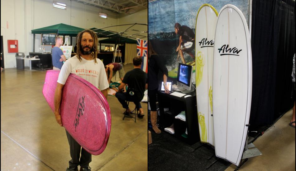 Not just a legend on wheels, Tony Alva shapes some of the more interesting surfboards and shreds on them too. Photo: Green