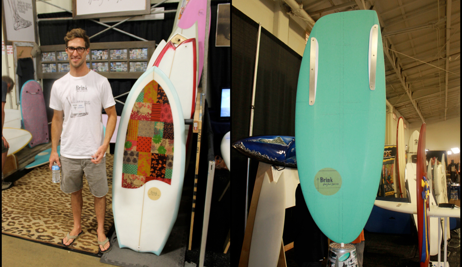 Donald of Brink Surfboards and one of the most out there designs I\'ve ever seen. Photo: Green