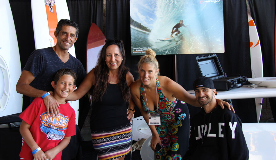 Wavejet\'s Kelly Virgulto along with Jesse Billauer, founder of Life Rolls On. Photo: <a href=\"http://www.verbtv.com\"> VERB TV</a>