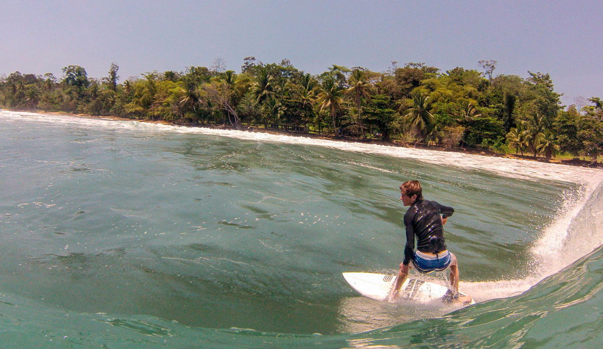 Tyler Correll (@tylerwcorrell) after a steep drop at Dumps. Photo: <a href=\"https://www.facebook.com/ColinRothPhoto\"> Colin Roth</a>