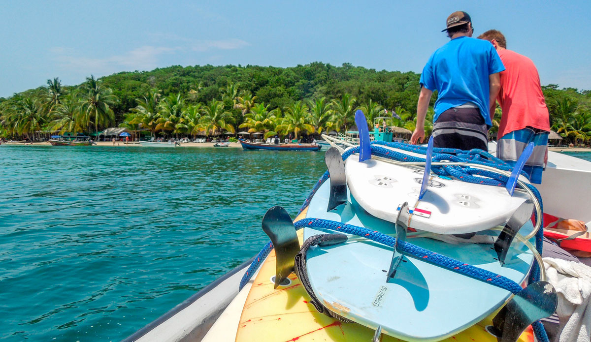 Our trusty boat, the He\'e Nalu, was our main mode of transportation. All the local bars and restaurants have docks and moors for customers. If you wanted to visit your friends, you hop in your boat and go. Photo: <a href=\"https://www.facebook.com/ColinRothPhoto\"> Colin Roth</a>