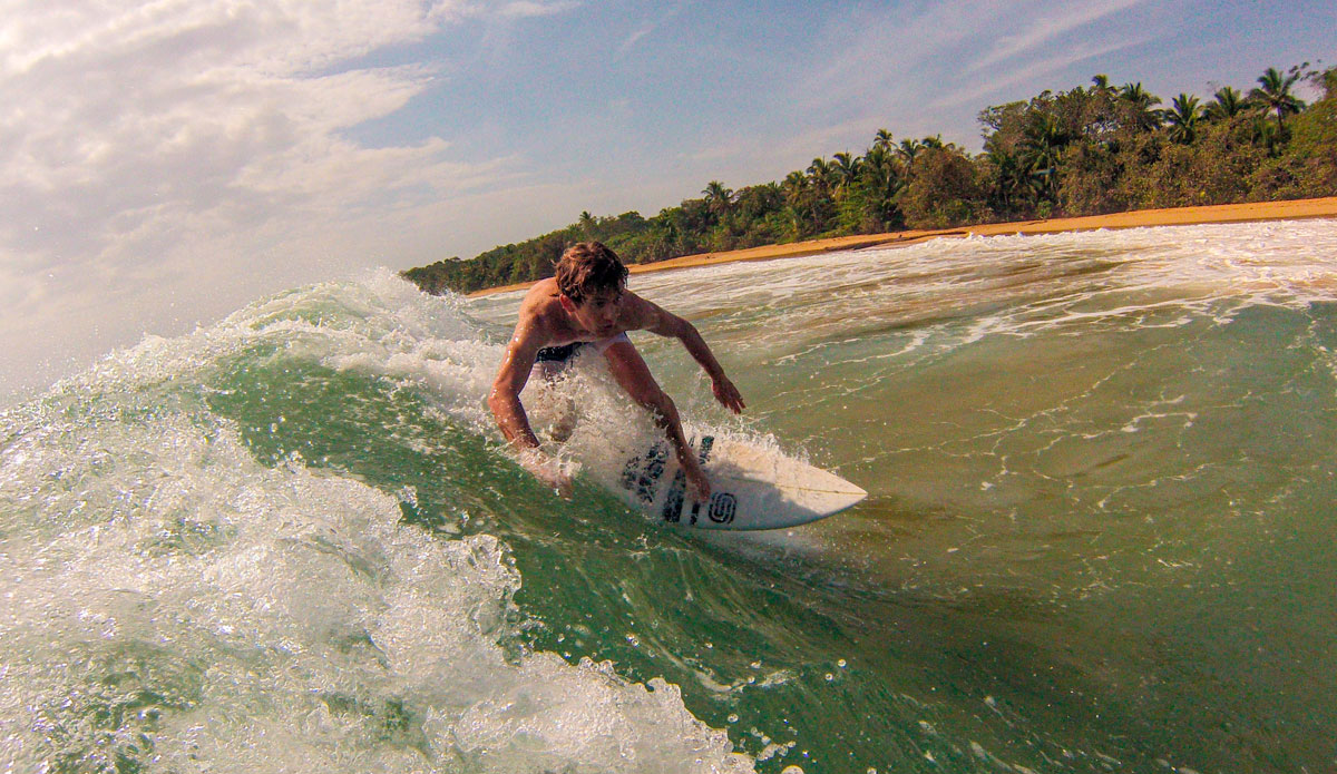 Tyler Correll (@tylerwcorrell) laying down a rail during a fast drop. Photo: <a href=\"https://www.facebook.com/ColinRothPhoto\"> Colin Roth</a>