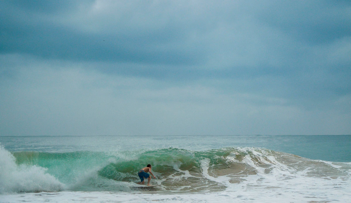 Rogers (@kai_rogers) racing to beat out a section on a cloudy morning.  Photo: <a href=\"https://www.facebook.com/ColinRothPhoto\"> Colin Roth</a>