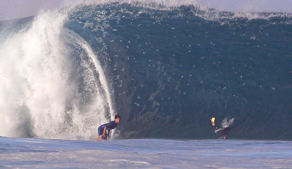 One of the primary reasons they call it “Insanity’s.” And another reminder that Gabriel Medina’s surfing is truly mental. Photo: <a href=\"https://creamabuscaro.smugmug.com/\"> Jeff Byrnes</a>