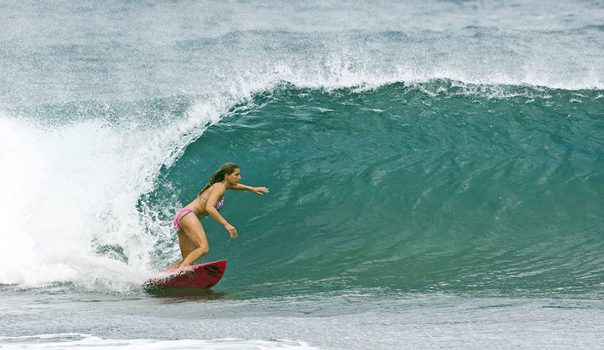 Looking for it in Hawaii. Gabeira did a photo shoot in Hawaii for ESPN\'s Body Issue. \"It was pretty weird to surf naked,\" she told ESPN. \"It was hard to focus. I was feeling self-conscious and trying to control something that was uncontrollable.\"Photo: <a href=\"https://www.redbull.com/us/en\">Red Bull | Brian Bielmann</a>