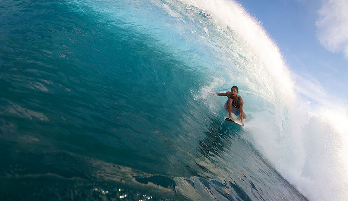 Jean da Silva, tucked right in. Mentawai perfection. Photo: Eduardo Fleck