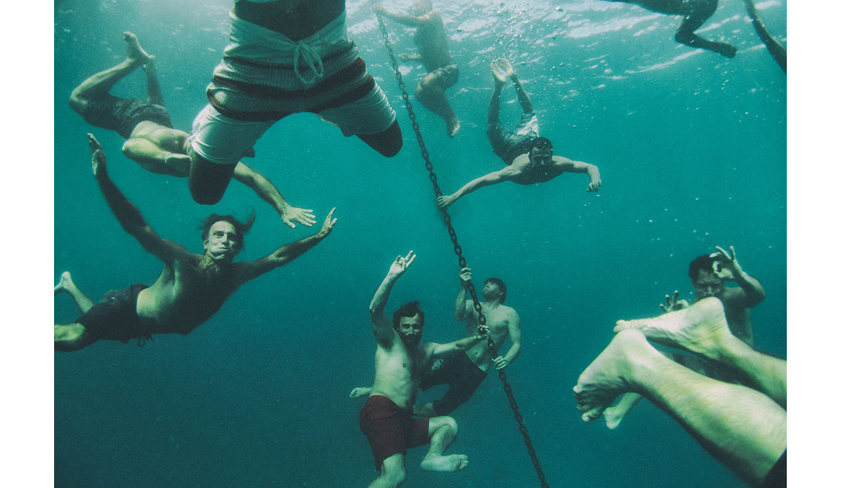 The boys stoke after another surf trip. Photo: <a href= \"https://joaobracourt.com/\" target=_blank>Joao Bracourt.</a>