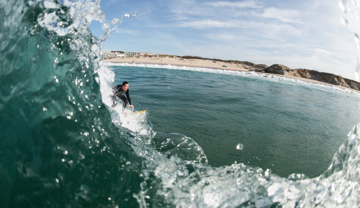 Peek. Jonas Roukema. Peniche, Portugal. Photo: <a href=\"https://www.thesurfoffice.com/blog/2014/11/27/brendan-it-director-surf-photographer\"> Brendan Bank</a>