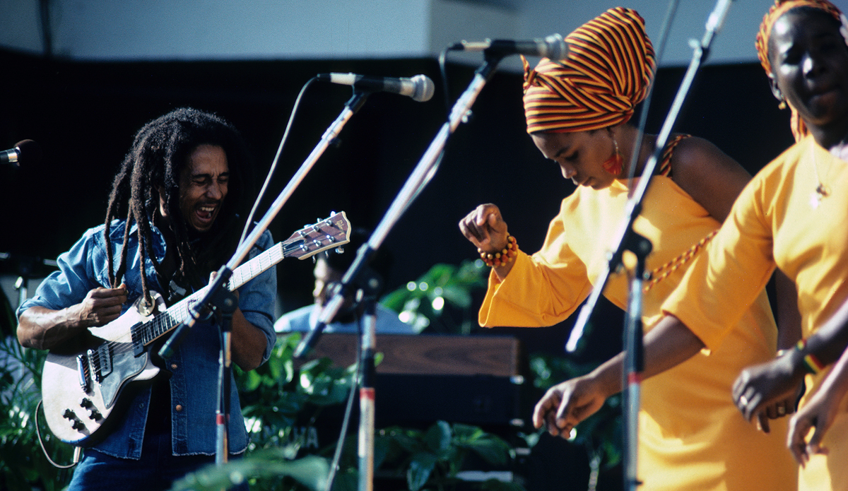 Bob Marley at the Waikiki Shell back in 1978.