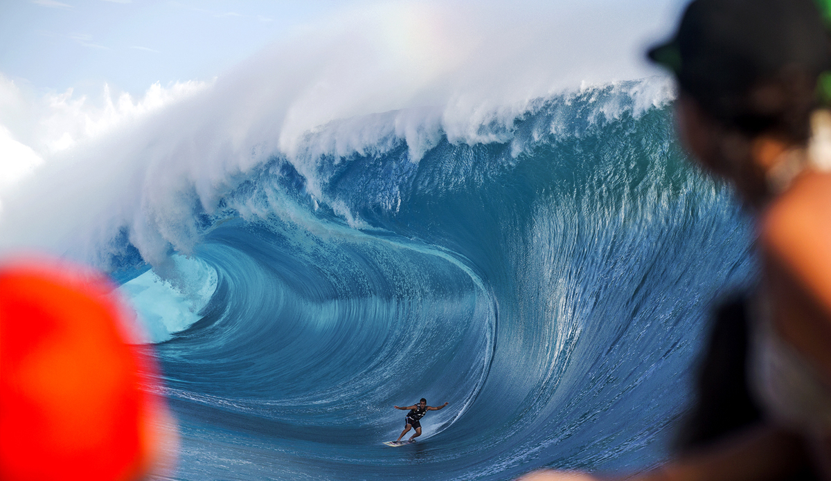 Koa Rothman at Teahupoo, Tahiti.