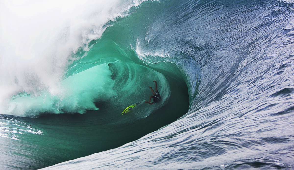 Go for it Gordo. The worst wipeout of the day during code red swell in Tahiti.