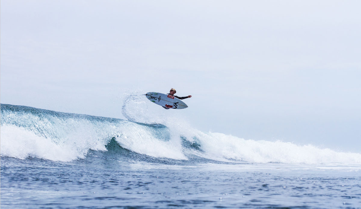 Shane Borland throwing it into the flats on a cloudy morning somewhere in California. Photo: <a href=\"https://www.kincaidcliffordphotography.com/\"> Brian Clifford</a>