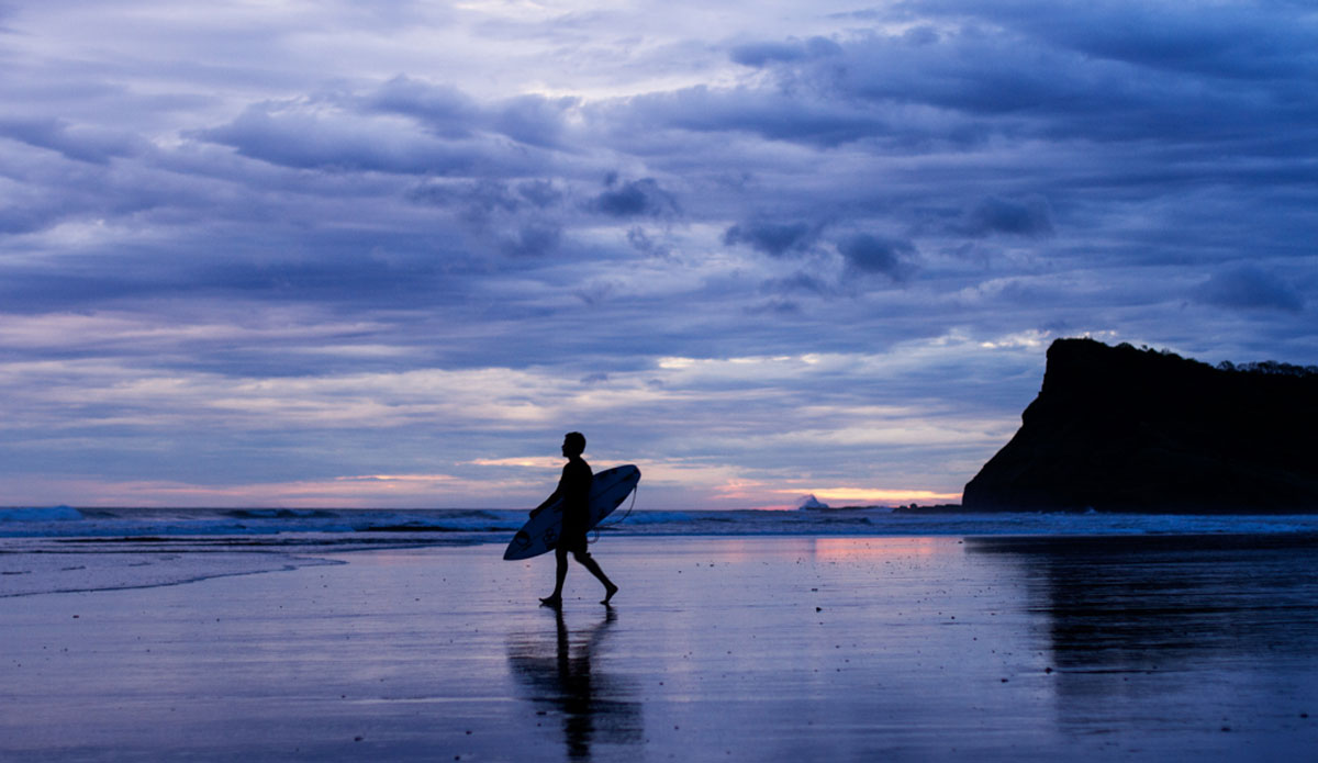 Matt Hoffman heading out for one more session before last light in Tola, Nicaragua. Photo: <a href=\"https://www.kincaidcliffordphotography.com/\"> Brian Clifford</a>