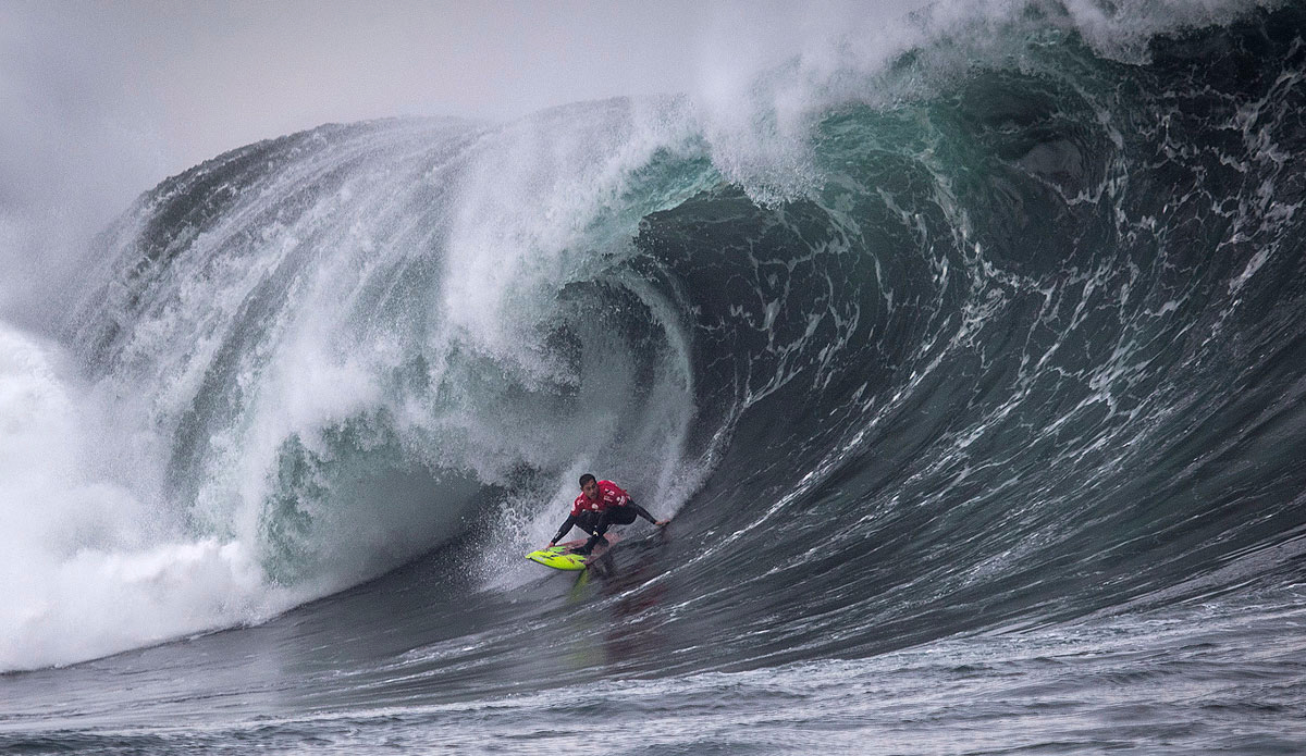 Reigning World Surf League (WSL) Big Wave Champion Makuakai Rothman of Hawaii (pictured) winning the opening event of the 2015/2016 WSL Big Wave season, the Quiksilver Ceremonial Chile, in pumping 20-foot-plus surf at Punta de Lobos. Photo: WSL / Jimenez